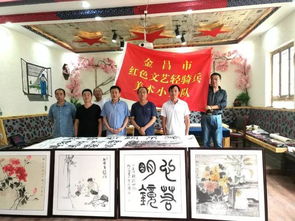 丹青繪初心 翰墨頌時(shí)代——金昌市文聯(lián)紅色文藝輕騎兵書畫小分隊(duì)走進(jìn)下湯民俗文化村及金川公司二礦區(qū)